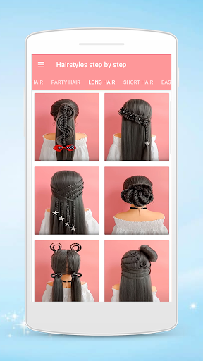 Hairstyles step by step screenshot