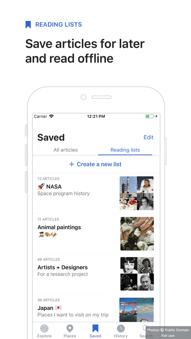 Wikipedia screenshot