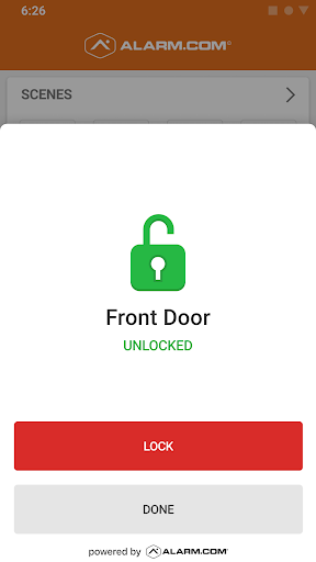 Alarm.com screenshot