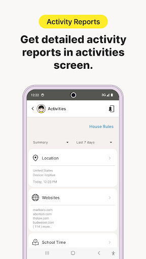 Norton Family Parental Control screenshot