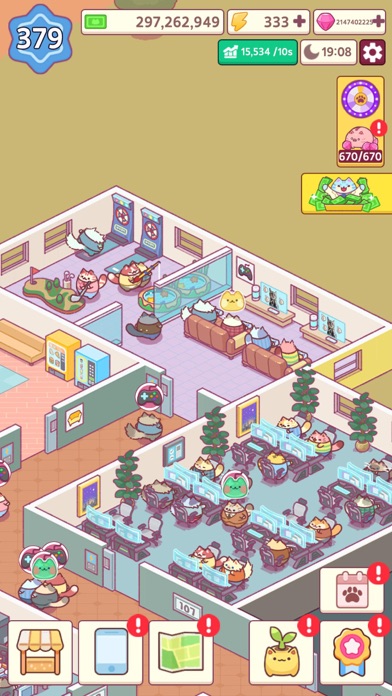 Office Cat: Idle Tycoon Games screenshot