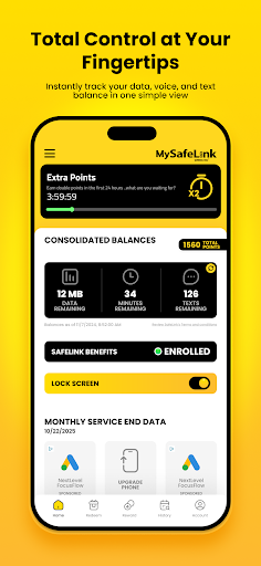 My SafeLink screenshot