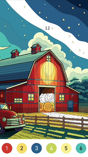 Nostalgia Color by number game screenshot