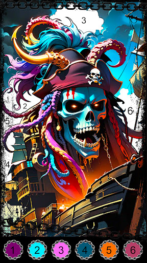 Dark, Horror Color by Number screenshot