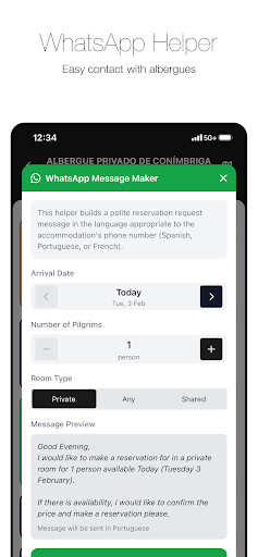 Wise Pilgrim Camino Portugués screenshot