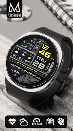 MD339 Digital watch face screenshot