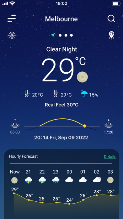 9Weather: Weather forecast screenshot