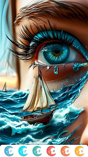 Christmas Santa Family Color screenshot