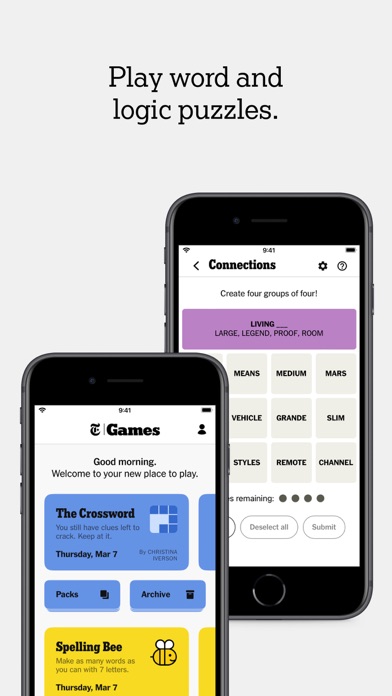 NYT Games: Word, Number, Logic screenshot