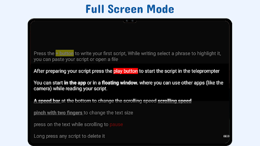 Nano Teleprompter screenshot
