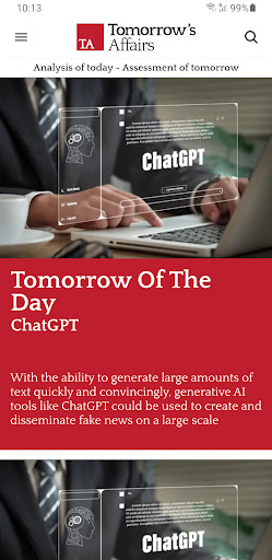 Tomorrow's Affairs screenshot