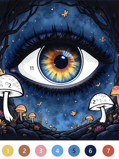 Macabre Color Paint By Number screenshot