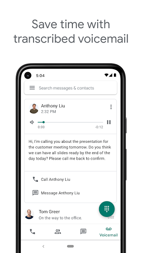 Google Voice screenshot
