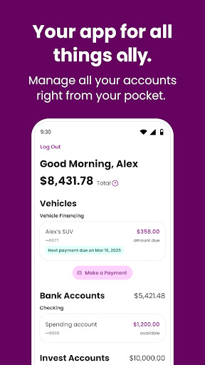 Ally: Bank, Auto & Invest screenshot