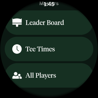 The Masters Golf Tournament screenshot