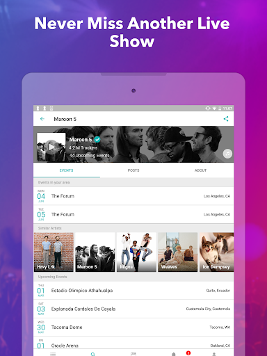 Bandsintown Concerts screenshot