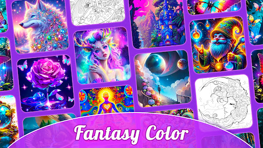 Fantasy Color-Paint By Number screenshot