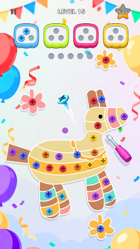 Unscrew Nuts Sort: Pin Puzzle screenshot