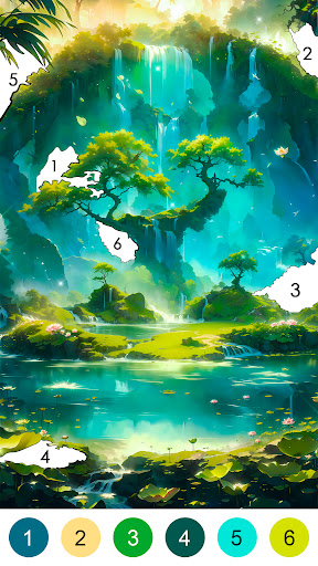 Fantasy Color-Paint By Number screenshot