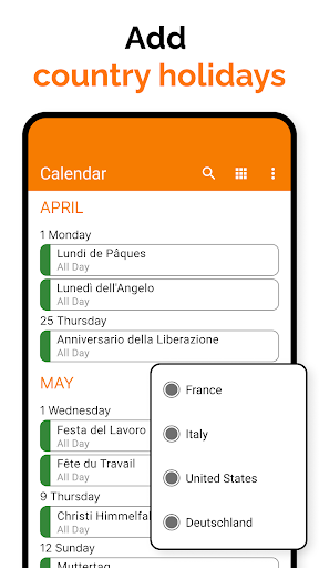 Simple Calendar screenshot