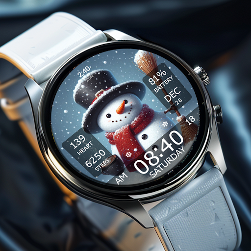 Key WF55 Snowman Watch Face screenshot