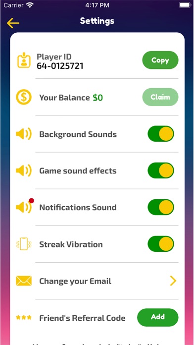 Play and Win-Win Cash Prizes! screenshot