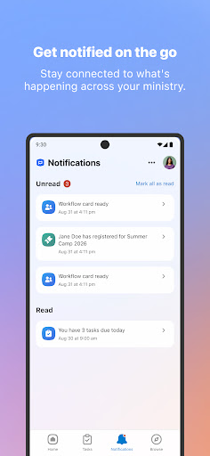 Planning Center screenshot