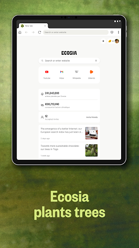 Ecosia - Safe Internet Browser screenshot