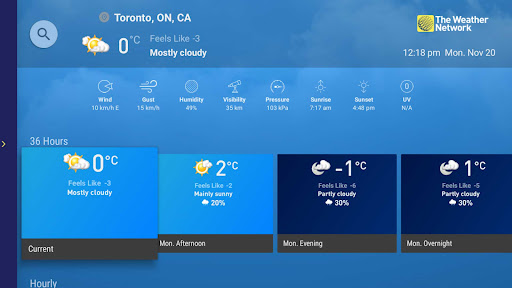 The Weather Network screenshot