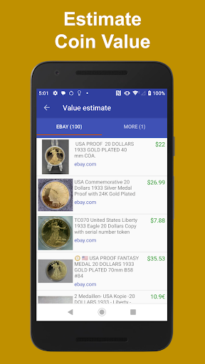 Coinoscope: Coin identifier screenshot