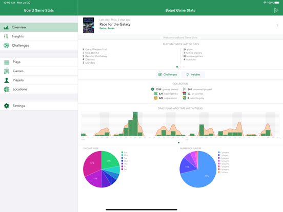 Board Game Stats screenshot