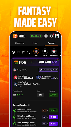 DraftKings Pick6: Fantasy Game screenshot