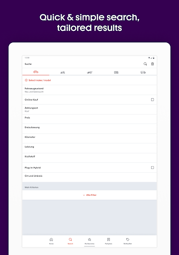 mobile.de - car market screenshot