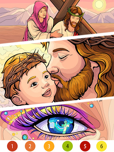 Bible Color Paint By Number screenshot