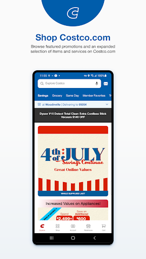 Costco Wholesale screenshot