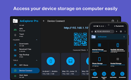AnExplorer Pro File Transfer screenshot