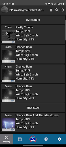 NWS Weather screenshot