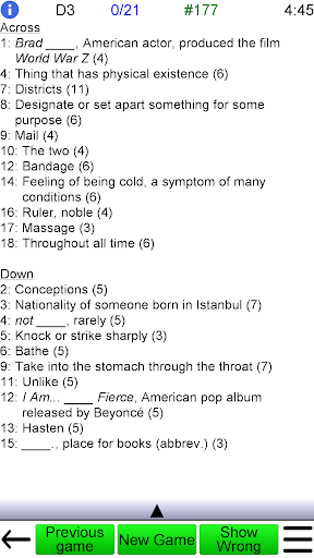Crossword Unlimited screenshot