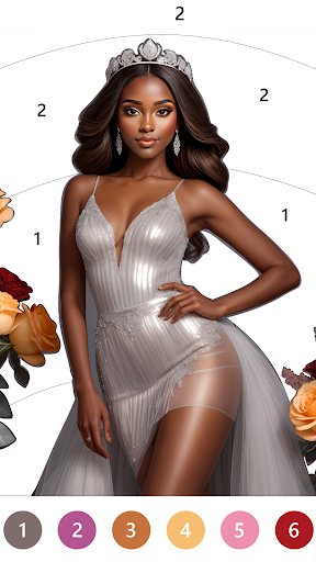 Black Color Paint By Number screenshot