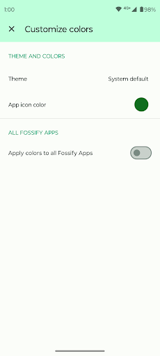 Fossify Thank You screenshot