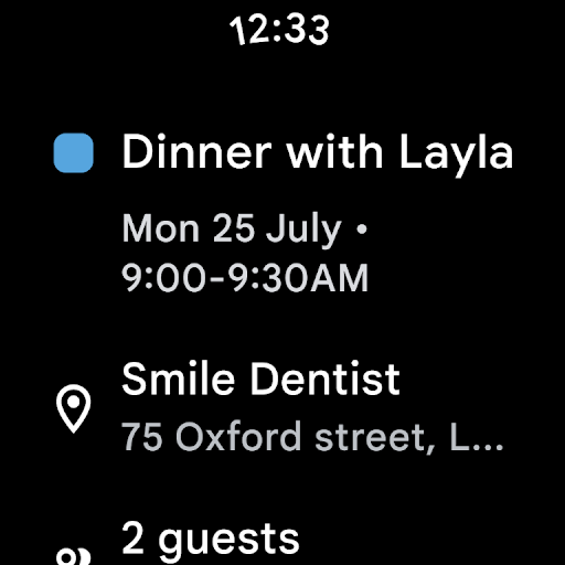 Google Calendar screenshot