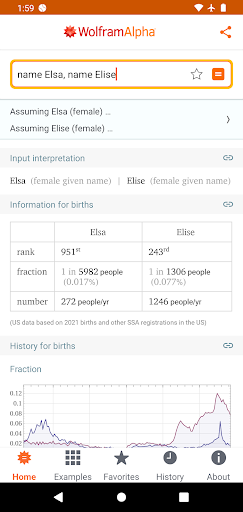 WolframAlpha Classic screenshot