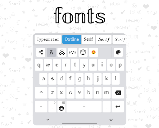Fonts Keyboard screenshot