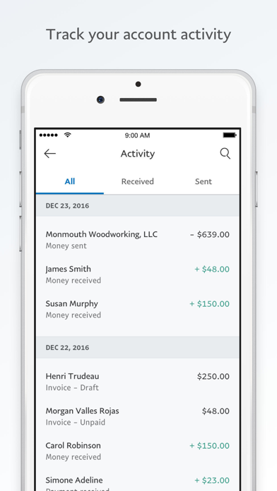 PayPal Business screenshot