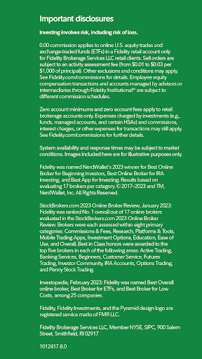 Fidelity Investments screenshot