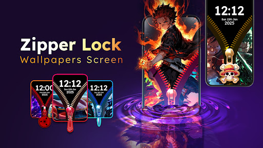 Zipper Lock Wallpapers Screen screenshot