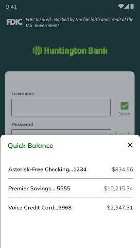 Huntington Mobile Banking screenshot