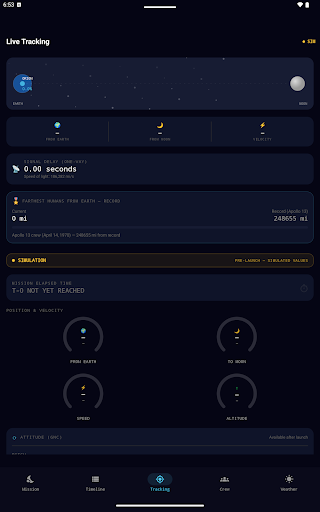 Artemis II Tracker screenshot