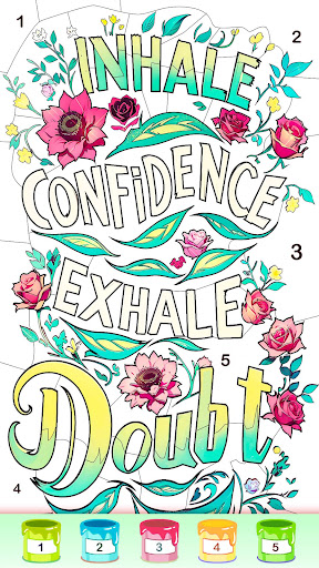 Graffiti Quote Color by number screenshot