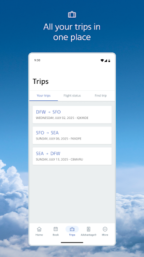 American Airlines screenshot